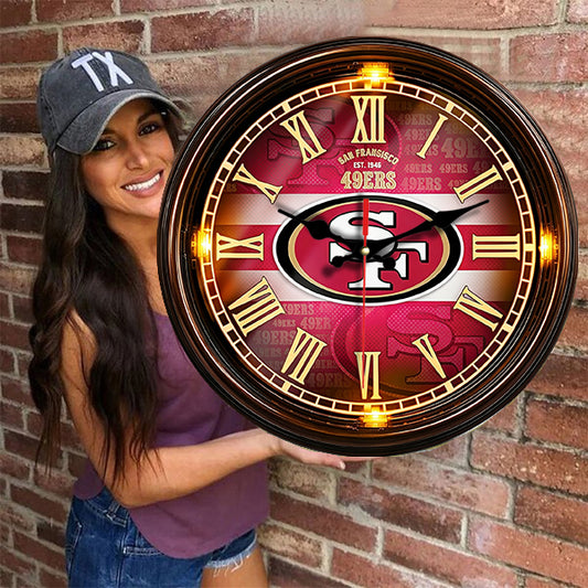 San Francisco 49ers Wooden Wall Clock