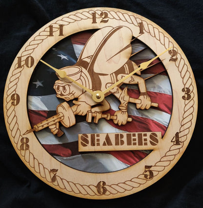 🔥2026 Hot Sale 🔥Rustic Military Wall Decor Clock