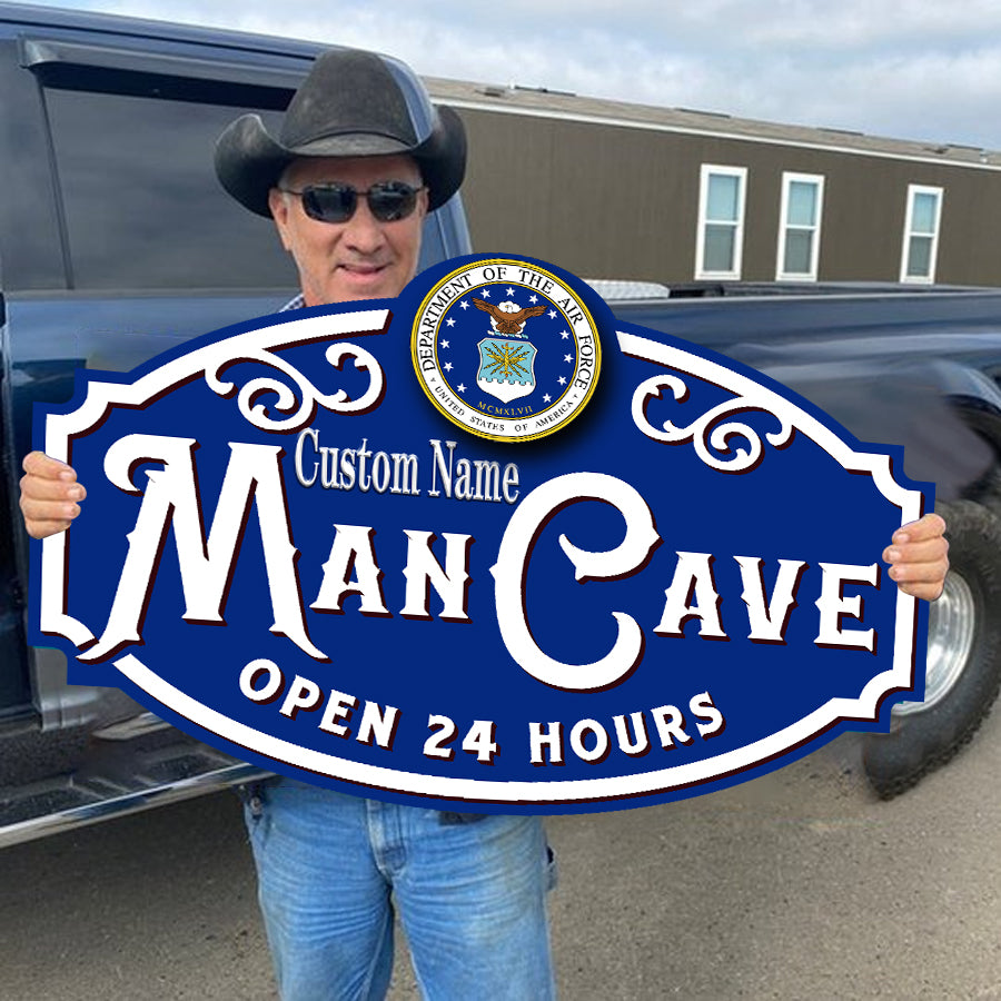Custom Personalized Name Military Man Cave Sign